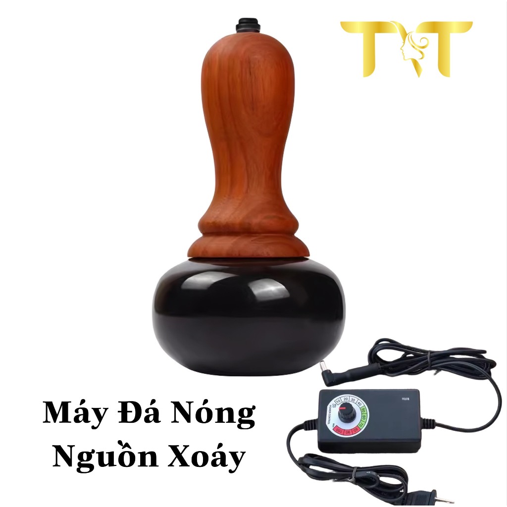 [Bảo hành 12 tháng] Máy đá nóng massage nguồn xoáy và nguồn bấm ( Tặng kèm tinh dầu 100ml)