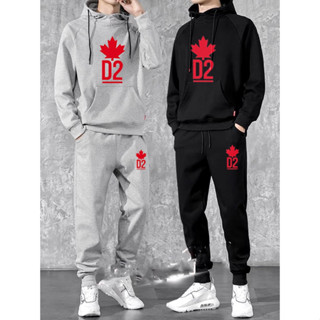  Bộ nỉ mũ nam thể thao lá phong đỏ d2  chất nỉ bông  kiểu áo hoodie  mũ dầy 2 lớp h2h.shop 