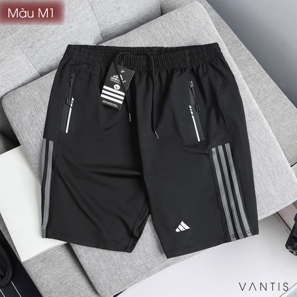 Quần Short Nam Thể Thao DAS9Q Cao Cấp, Chất Polycotton Spandex, Tiêu Chuẩn VNXK