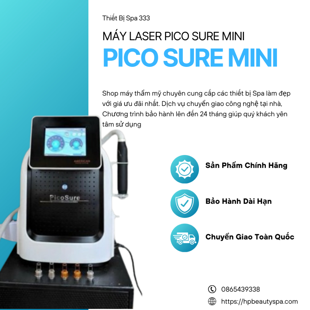 Máy Laser Pico sure mini | Laser Xóa Xăm Nám Tàn Nhang Pico sure American