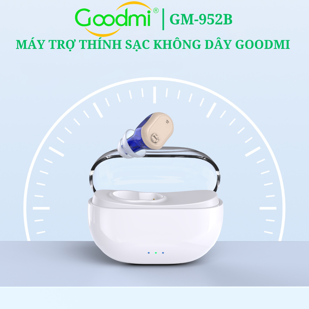 Máy Trợ Thính Không Dây Sạc Pin Nhét 1 Bên Tai GoodMi GM-952B