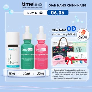 Combo Serum Vitamin B5 Dưỡng Ẩm Phục Hồi Da + Kem Mắt + Matrixyl Synthe 6 Dưỡng Ẩm Và Đàn Hồi Da