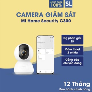  Camera Giám Sát Xiaomi Smart C300 2K Khẩu Độ F1.4 AI Phát Hiện Con Người Bản Quốc Tế Chính Hãng 