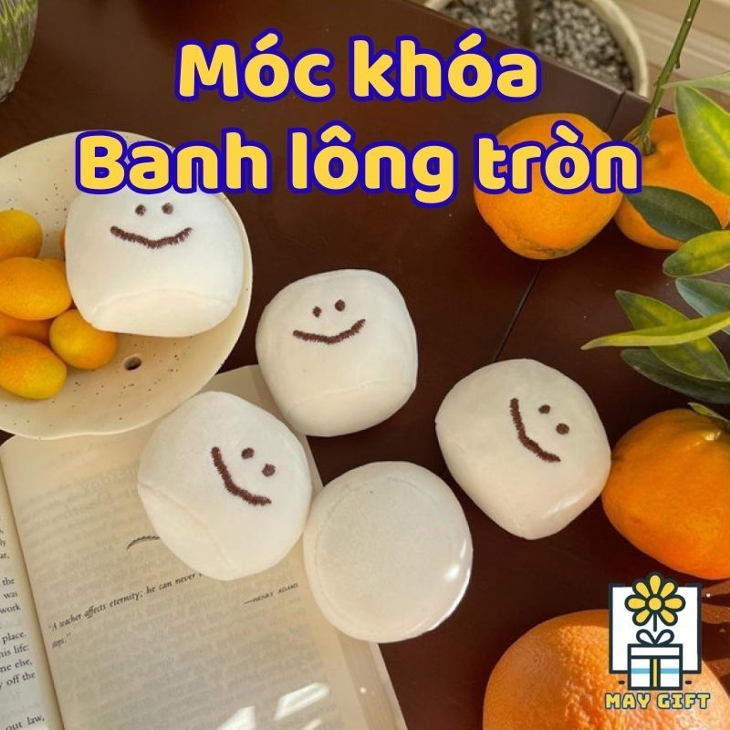 Móc Khóa Kẹo Dẻo Marshmallow Mặt Cười Dễ Thương - Squishy Marshmallow siêu đã,giảm stress,cute - gm3