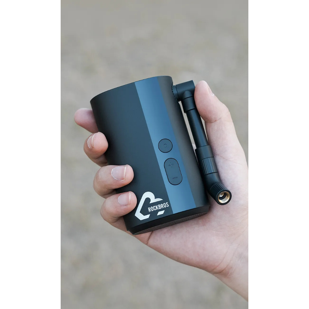Bơm mini bỏ túi , pin 5000mah , 150 psi, 380 gram chính hãng rockbros
