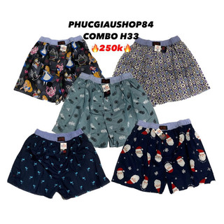 COMBO 5 Quần Ngủ cho nam nữ, nhiều họa tiết, nhiều mẫu đa dạng, chất kate thoáng mát - mã H33