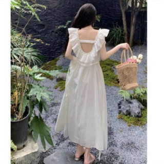 đầm maxi voan dập ly cổ yếm bầu bí bon chen thoải mái thích hợp cho mùa hè mát mẻ siêu xinh m534