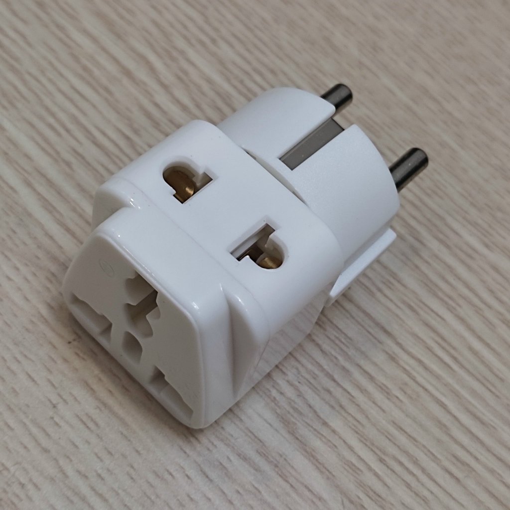 Phích chuyển đôi bằng đồng Đức Pháp Hàn Quốc Nga, Đầu cắm chuyển đổi 2, 3 chân công suất lớn