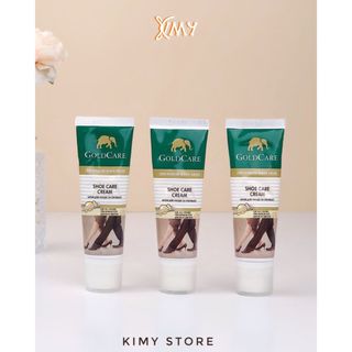 Xi đánh giày cao cấp Goldcare dạng tuýp kem - Dùng được cho áo da, túi xách, sofa da