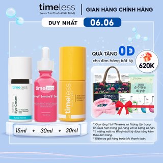 Combo Serum Vitamin C 20% Dưỡng Sáng Da + Kem Mắt + Serum Matrixyl S6 Cấp Ẩm Cải Thiện Độ Đàn Hồi Da