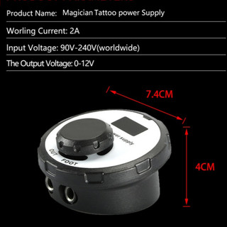  Nguồn máy xăm Tattoo Power Supply MGC 086  cục nguồn ổn áp máy pen gần tương tự nguồn rồng 