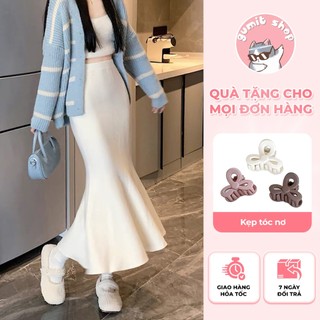 Chân váy len đuôi cá dày dặn mềm mịn, hách dáng , hàng QC cao cấp