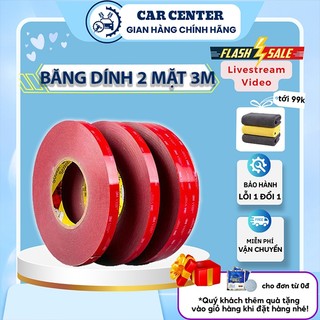 Băng dính 3m 2 mặt Carcenter băng keo siêu dính dán tường dán trên mọi bề mặt