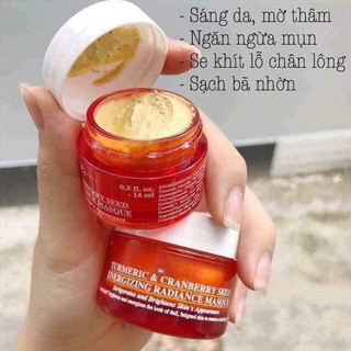 Mặt nạ nghệ việt quất Tumeric & Cranberry Seed Energizing Radiance Masque Mask