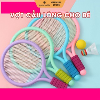 Vợt Cầu Lông Cho Bé Chính Hãng Trẻ Em Automatik Màu Hồng Đôi Xịn  Mini Nhẹ Màu Tím Xanh Dương