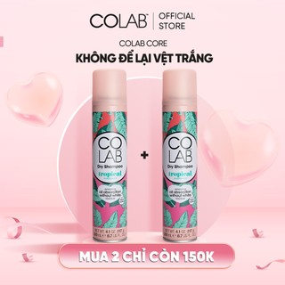 Dầu gội khô COLAB Tropical hương nhiệt đới 200ml mùi dễ chịu hấp thụ dầu thừa không để lại vệt trắng