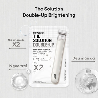 Combo 5 Mặt Nạ The Solution Double Up Dưỡng Ẩm Cải Thiện Mọi Vấn Đề Da 20mlx5