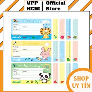 Xấp 12 cái nhãn vở học sinh thiên long điểm 10 tp-nbl005
