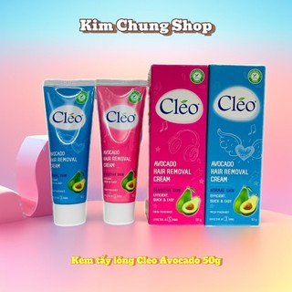 Kem bơ tẩy lông Cleo 50g (Màu hồng, màu xanh)