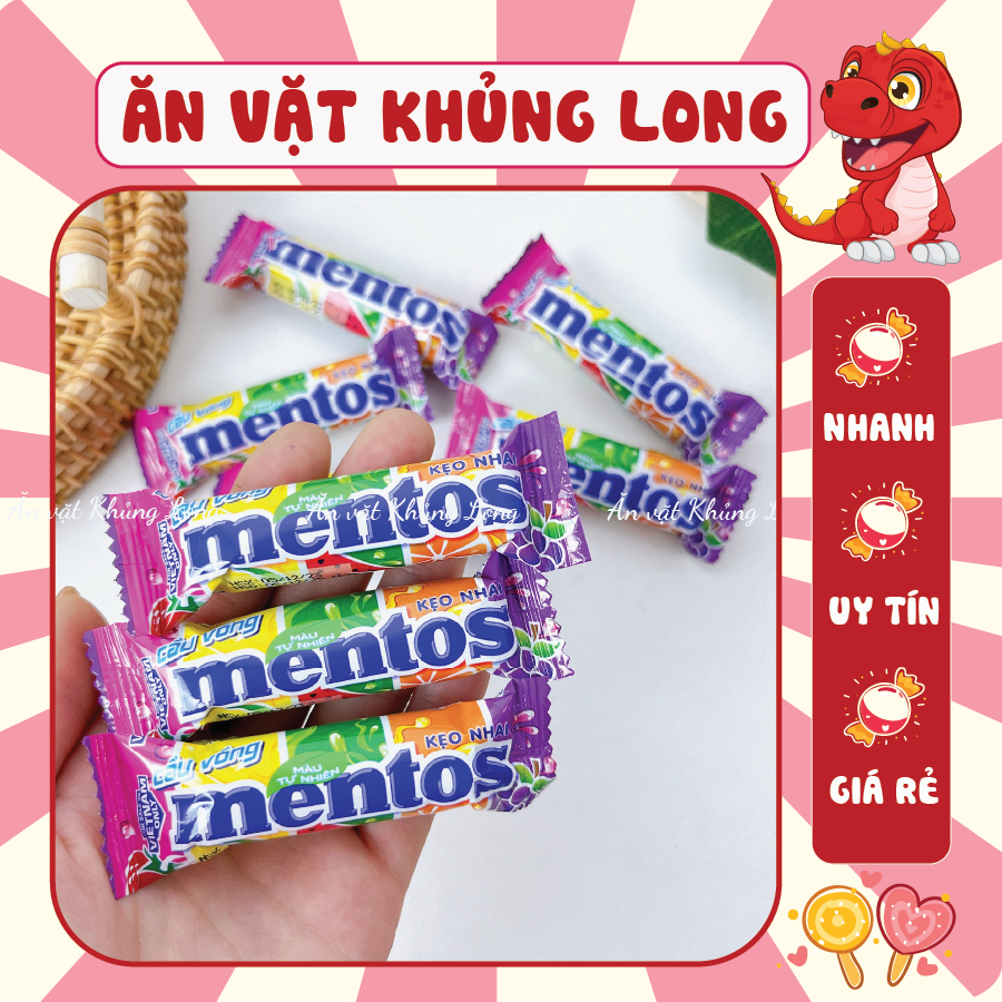 Kẹo Mentos Vị Trái Cây (thỏi 5viên)