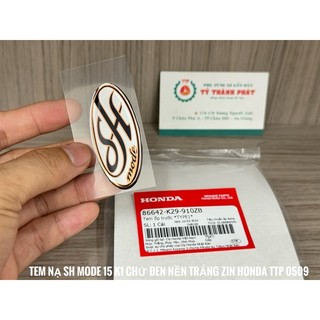 Tem nạ sh mode 2015 k1 chử đen nền trắng