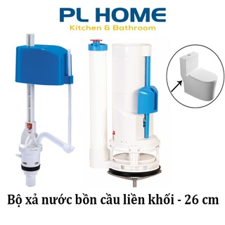 Bộ xả nước bồn cầu liền khối 2 nút nhấn, Ruột xả nước bồn cầu cao 26 cm