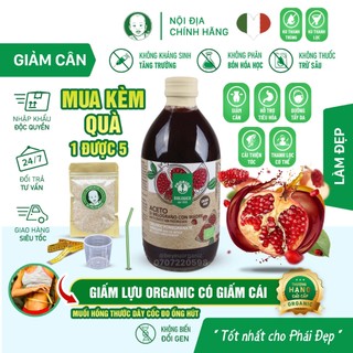 Giấm lựu hữu cơ có giấm cái 500ml probios organic