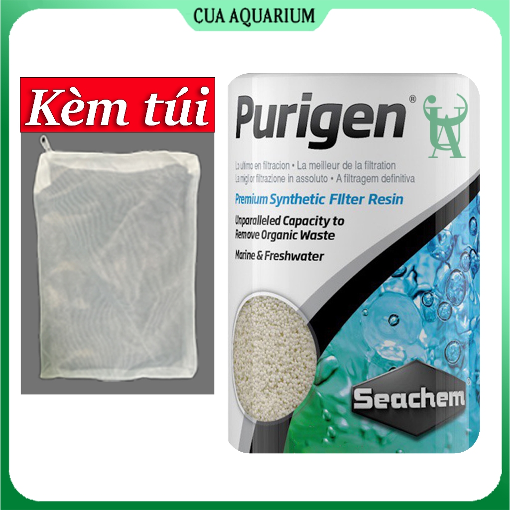 Vật liệu lọc Purigen SEACHEM làm trong nước bể cá hồ thuỷ sinh (Túi lẻ)