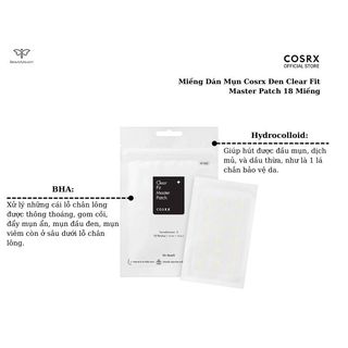 Miếng Dán Mụn Cosrx đỏ và đen chính hãng
