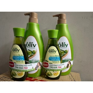 Combo gội + xả Dưỡng Tóc Chắc Khoẻ/ Bồng Bềnh Oliu - Oliv De Provence( CẶP 650ML + 250ML )