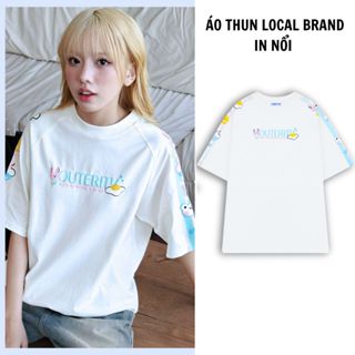 Áo Thun Outerity in nổi line tay AABBCC Unisex Localbrand 2024