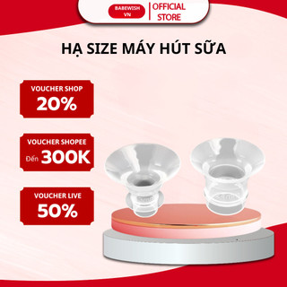 Đệm giảm size, hạ size phễu máy hút sữa, cup hút sữa rảnh tay-Babewish