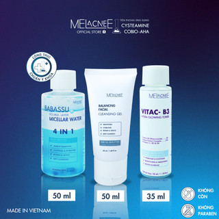 Bộ Kit Du Lịch 3 Sản Phẩm Minisize MELacneE Tẩy Trang + Gel Rửa Mặt + Toner Làm Sạch Sâu