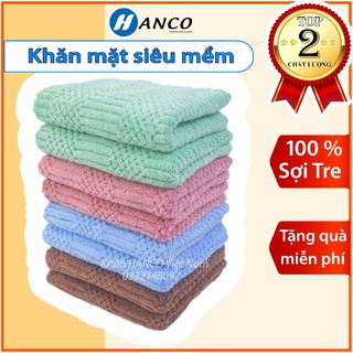 Khăn Mặt Siêu Mềm - 100% Sợi Tre Cao Cấp Bông Dày - Siêu Thấm Hút - Không Đổ Lông - Gia Đình Khách Sạn Spa - MI30