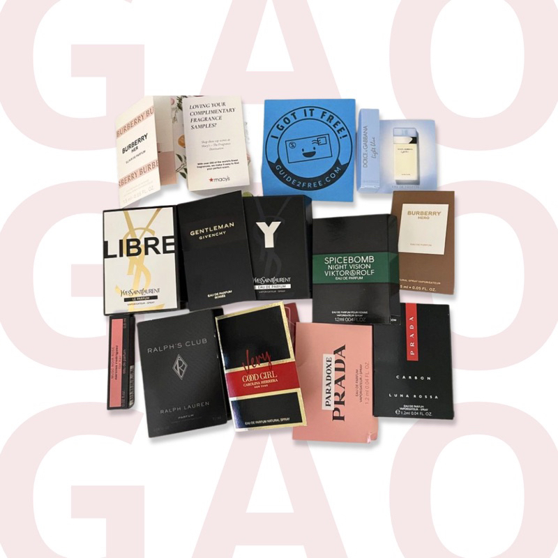 sample sephora các loại( nước hoa, son, skincare,..)