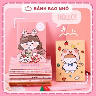 Sổ tay mini cute 32 trang A7 dễ thương xinh xắn bỏ túi tiện lợi