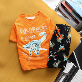 Bộ cộc bé trai size nhí JAMIKIDS, set quần áo cotton quần hoạ tiết bé trai size 13-27kg