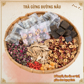 Trà gừng đường nâu Luwu giảm đau bụng kinh, bổ huyết điều kinh giữ ấm cơ thể
