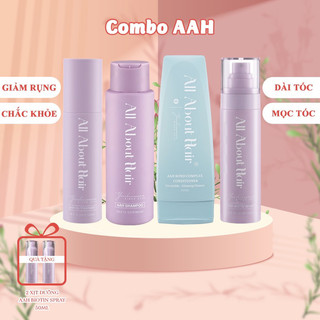 Combo full 4 sp nhà all about hair dầu ủ- dầu gội- dầu xả- xịt dưỡng