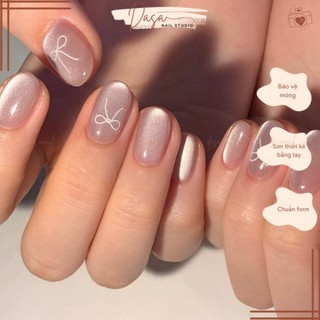  MÓNG TAY GIẢ Dasa form hàn quốc ngắn thiết kế nail box họa tiết xinh xắn nhẹ nhàng MT135 TẶNG KEO DÁN MÓNG 