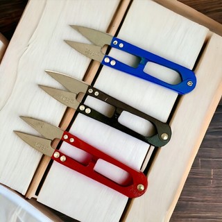 Kéo cắt chỉ may, kéo bấm chỉ sắc bén lưỡi inox cán kim loại nhiều màu MGS