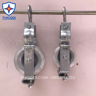 Puly nhôm kéo dây cáp điện 120x60mm và 150x80mm