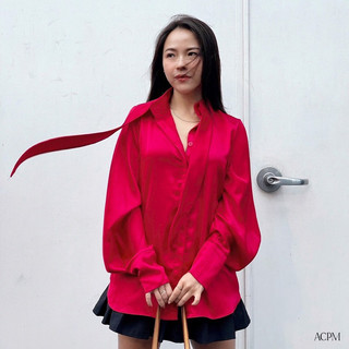 Adley Shirt / Áo sơ mi lụa cổ dây