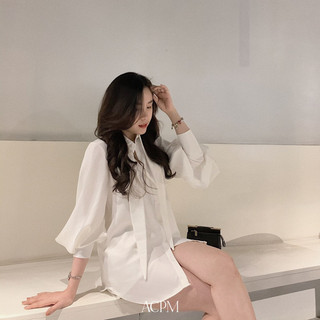 Adley Shirt / Áo sơ mi lụa cổ dây