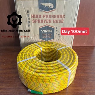 Dây rửa xe 100 mét, sịt thuốc sâu áp lực cao 50m 8.5MM| Dây sịt cao áp dùng cho máy rửa xe dây curoa