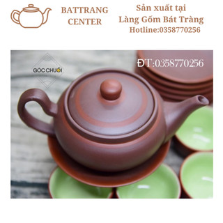 Ấm Trà Bán Lẻ-đất Tử Sa nung đỏ chuẩn Bát Tràng