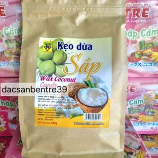 Kẹo dừa sáp nguyên chất ( túi giấy 500g)