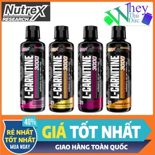 Siro giảm mỡ Nutrex Liquid L Carnitine 3000 - Chuyển hóa mỡ thừa thành năng lượng, giảm mỡ tự nhiên