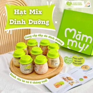 Combo 9 hũ hạt mix sẵn Mămmy nấu cháo bổ sung chất dinh dưỡng cho bé ăn dặm trên 6 tháng,130gr/ 1 hũ