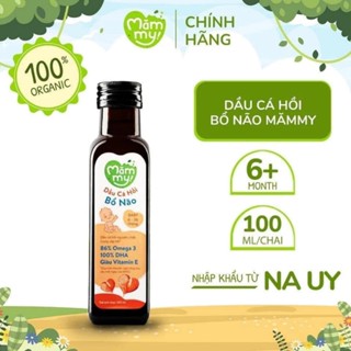 Dầu ăn dặm bổ não cá hồi Mămmy giàu DHA tinh khiết dễ hấp thụ cho bé, 100ml